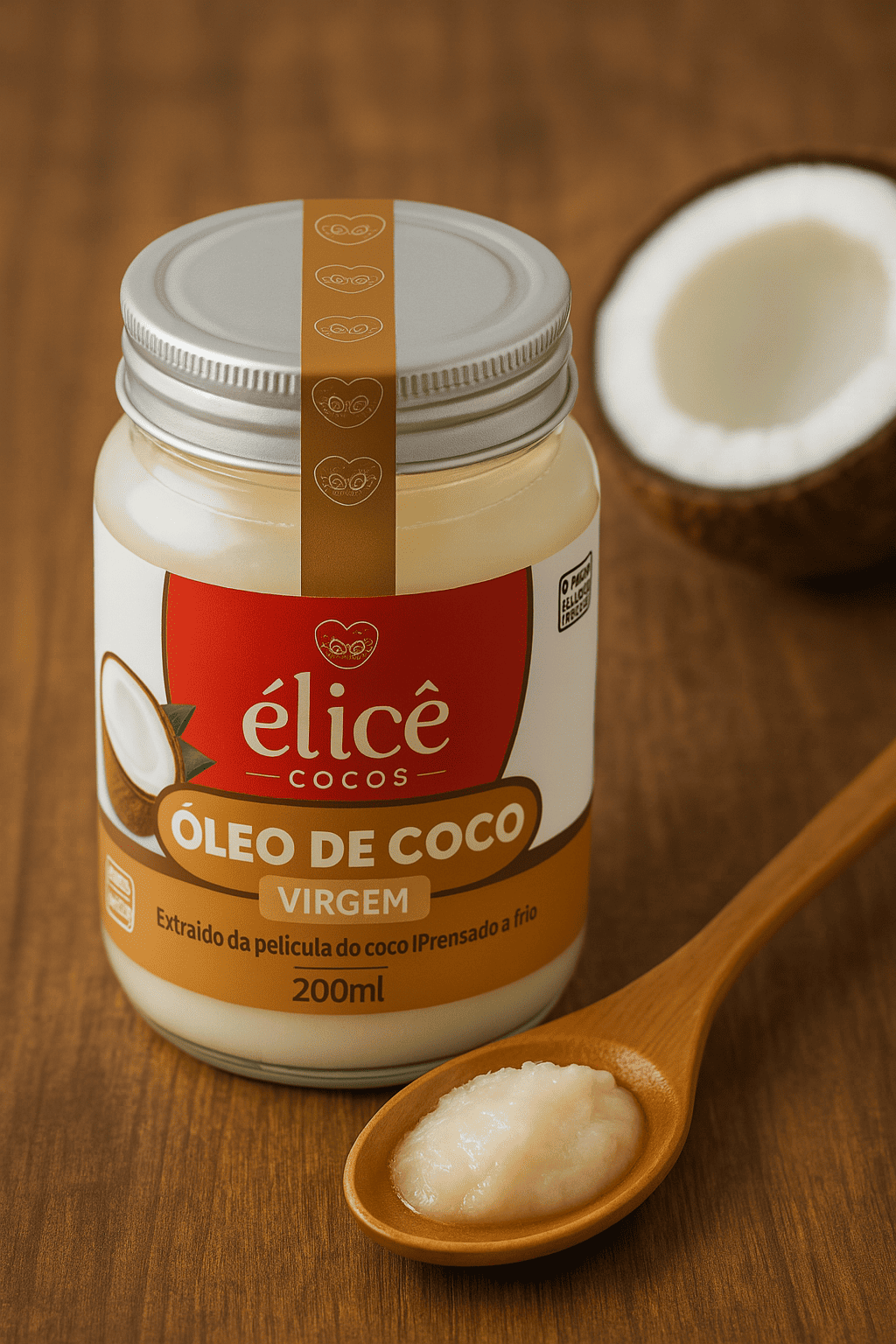 Óleo de Coco VIRGEM - 200ml - Élicê Coco